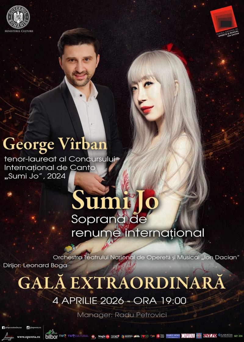 Sumi Jo - Gală Extraordinară la Teatrul Național de Operetă și Musical „Ion Dacian”