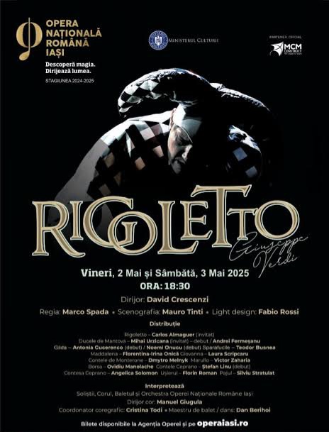 Două spectacole „Rigoletto” la Opera Iași