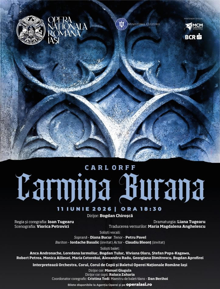 Celebră lucrare vocal-simfonică la Opera Iași. Actorul Claudiu Bleonț va fi pe scenă