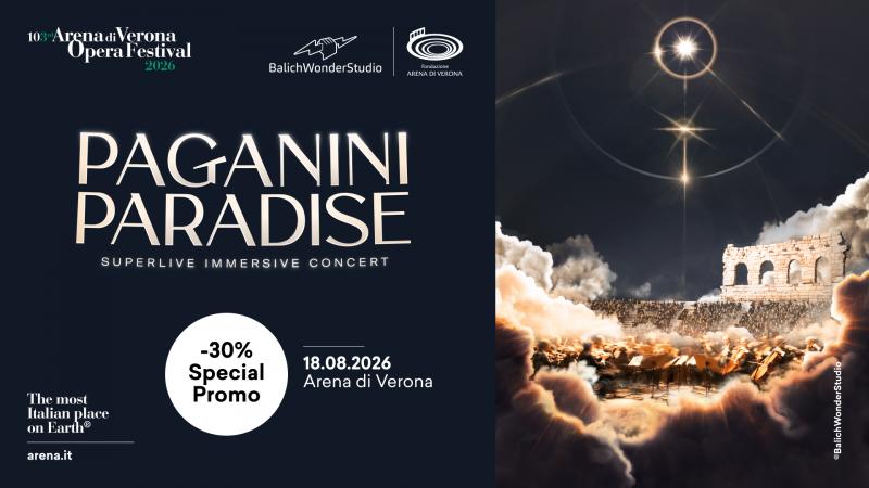 Muzica prinde viață în arenă! Paradisul Paganini. Concert imersiv superlive la reducere de 30%