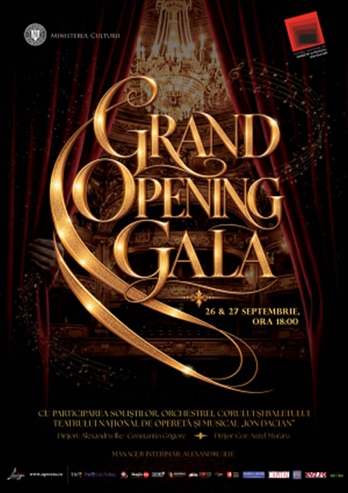 Opereta deschide stagiunea 2026/2027 cu Grand Opening Gala
