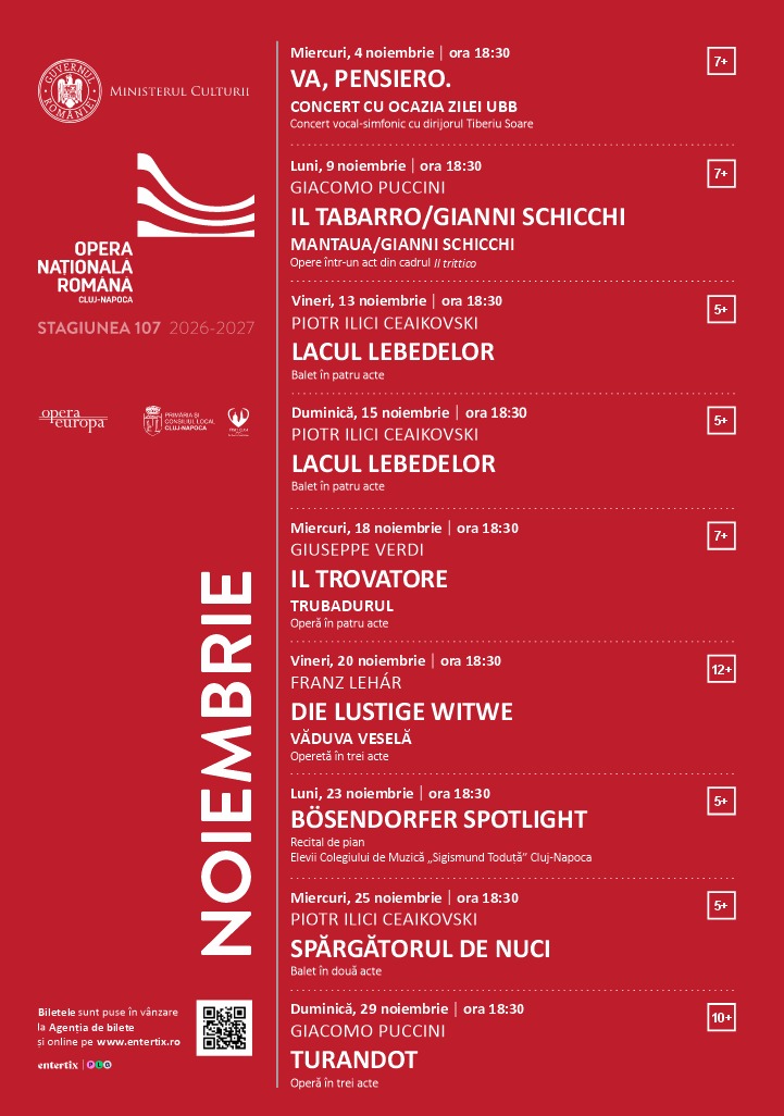 Program noiembrie 2026