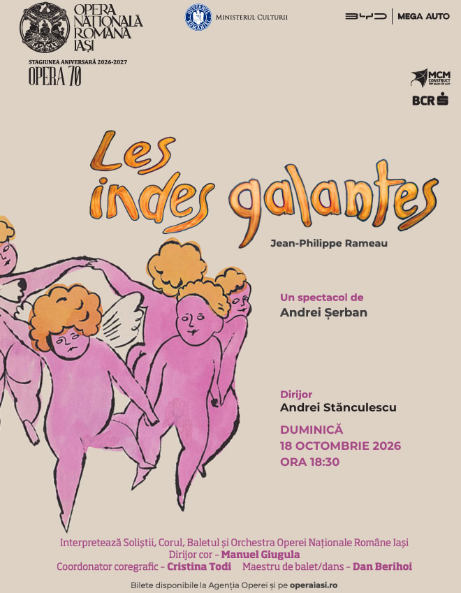„Indiile galante” la Opera Iași