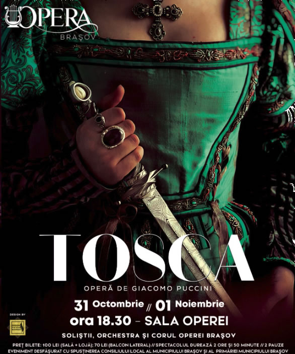 „Tosca”, o operă ca un thriller, pe scena Operei Brașov