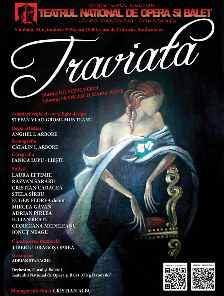 „Traviata” – marea poveste a sacrificiului și iubirii, pe scena constănțeană