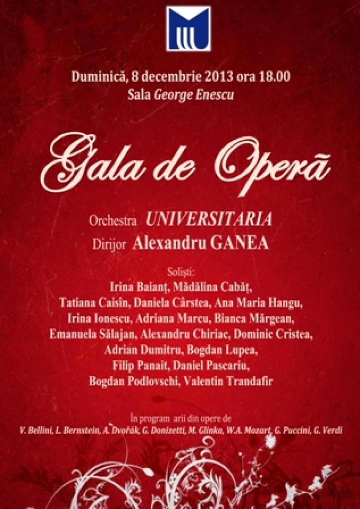 Gală de Operă la Universitatea Națională de Muzică din București